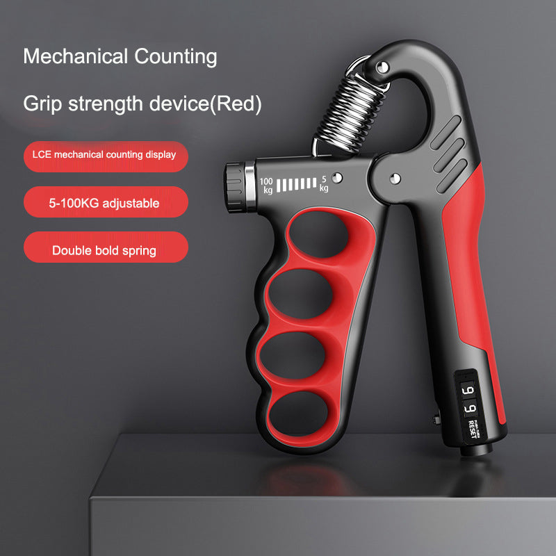 Adjustable Grip Strength Trainer – Hand Grip Exerciser with Counter for Strength Tracking