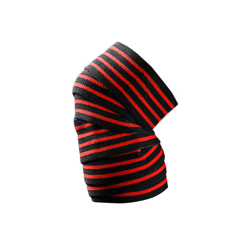Elastic Knee Wraps for Fitness & Cycling – Adjustable Compression Support for Squats, Lifting & Endurance Training