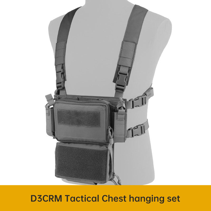 Multifunctional Scalable Tactical Protection Multi-size Storage Bag D3CRM Tactical Chest Mount Set