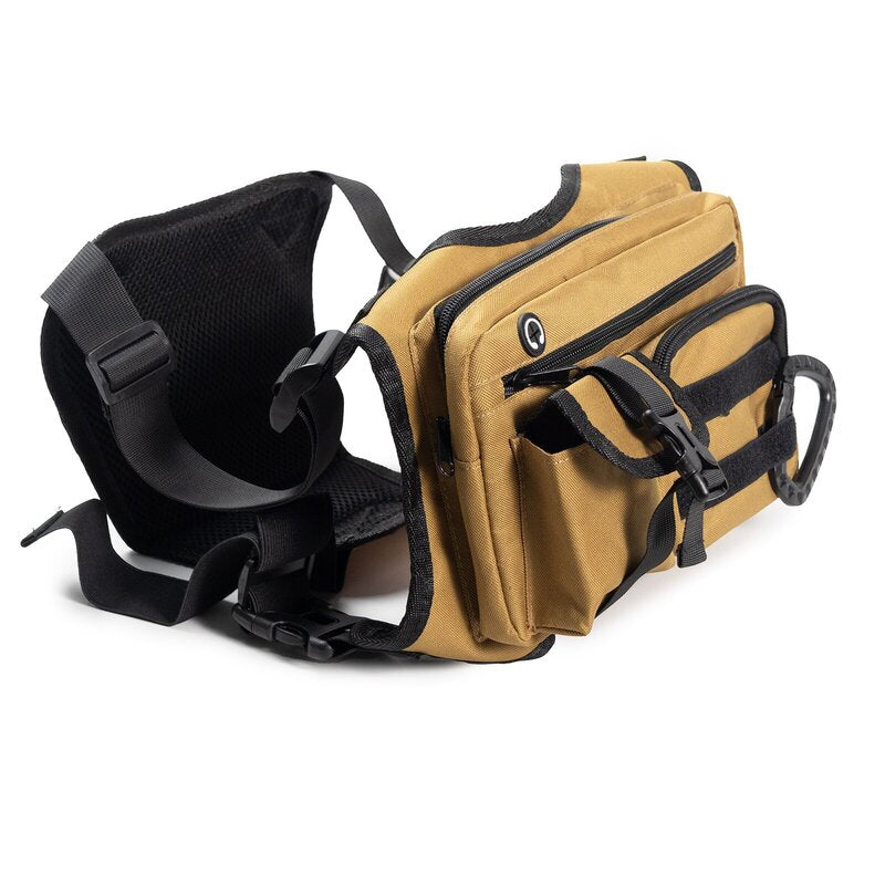Men's Tactical Chest Bag - EDC Waterproof Anti-Theft Vest for Outdoor Cycling & Running