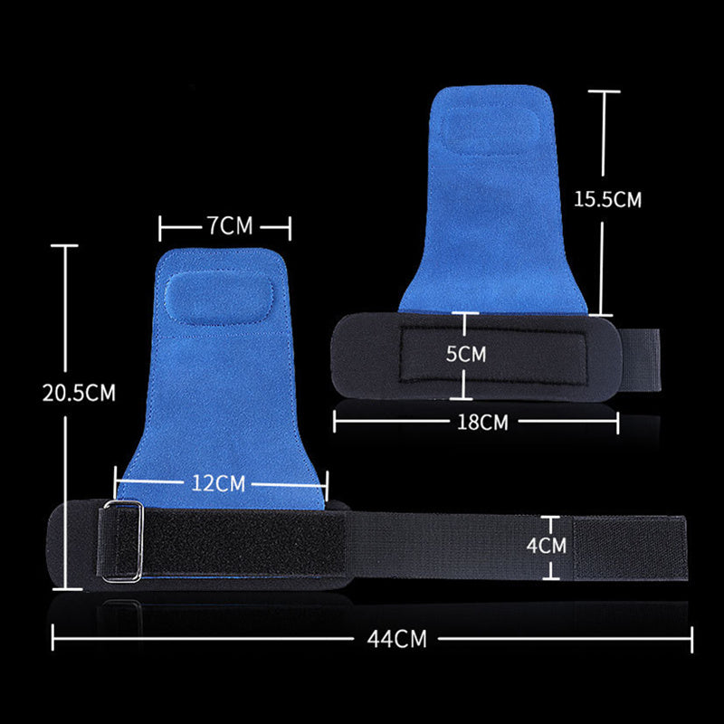 Adjustable Wrist Wraps & Leather Grip Protectors – Support Gear for Weightlifting, Pull-Ups, Barbell & Kettlebell Training