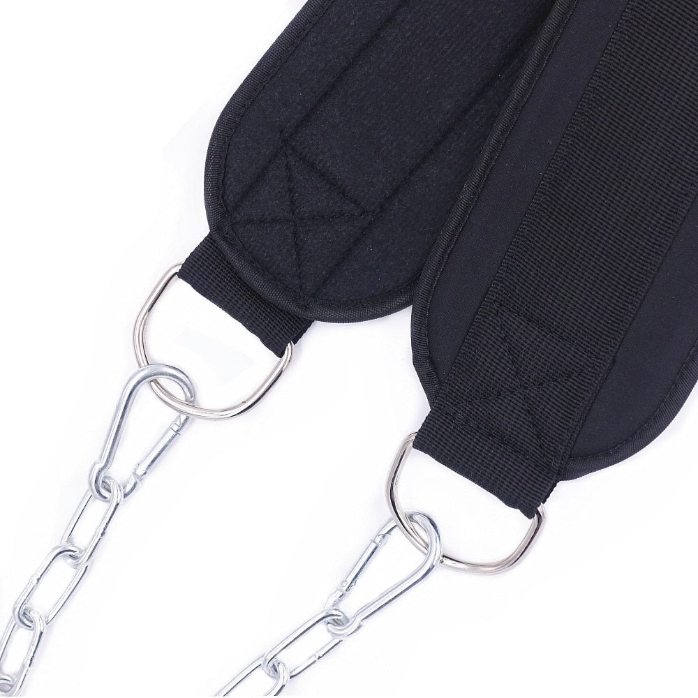 Heavy-Duty Neoprene Weight Lifting & Dipping Belt – Chain-Linked for Pull-Ups, Chin-Ups & Strength Training