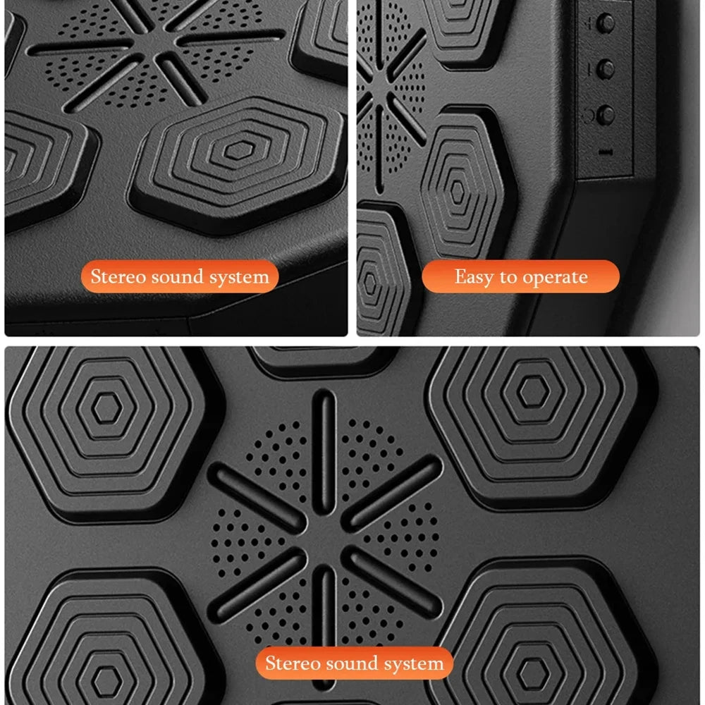 Bluetooth Smart Boxing Trainer – Wall-Mounted Punch Pads with Music & Interactive Fitness Tech for Home Workouts