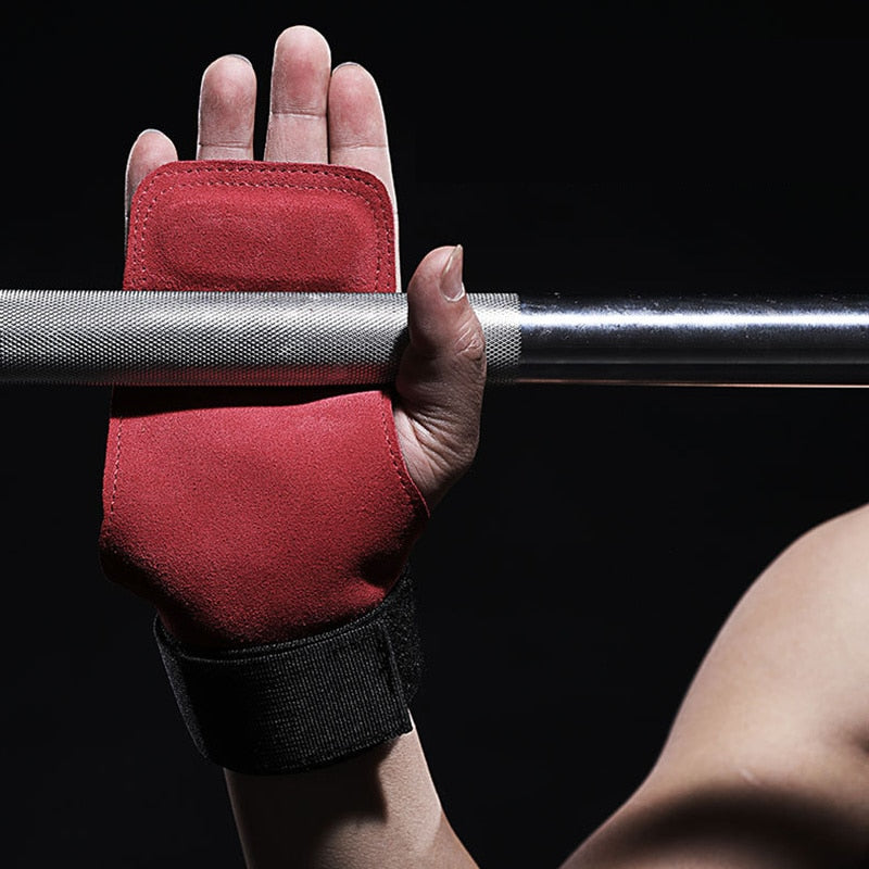 Adjustable Wrist Wraps & Leather Grip Protectors – Support Gear for Weightlifting, Pull-Ups, Barbell & Kettlebell Training