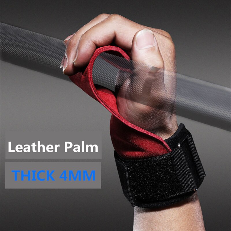Adjustable Wrist Wraps & Leather Grip Protectors – Support Gear for Weightlifting, Pull-Ups, Barbell & Kettlebell Training