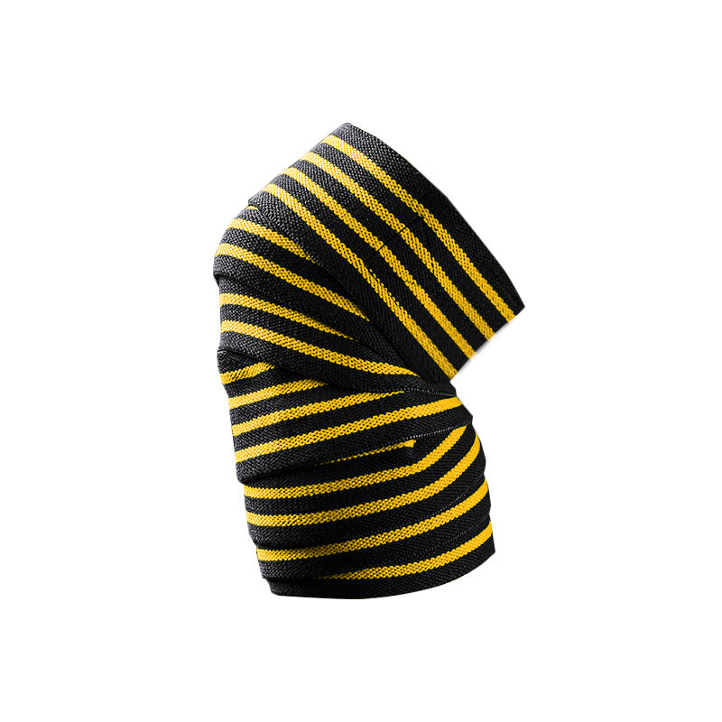 Elastic Knee Wraps for Fitness & Cycling – Adjustable Compression Support for Squats, Lifting & Endurance Training