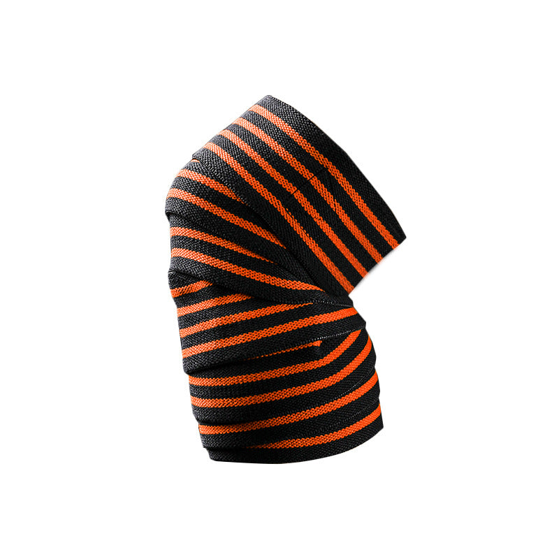 Elastic Knee Wraps for Fitness & Cycling – Adjustable Compression Support for Squats, Lifting & Endurance Training