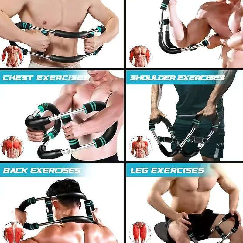 Multifunctional U-Shaped Arm & Chest Muscle Trainer – Adjustable Home Fitness Equipment for Upper Body Workouts