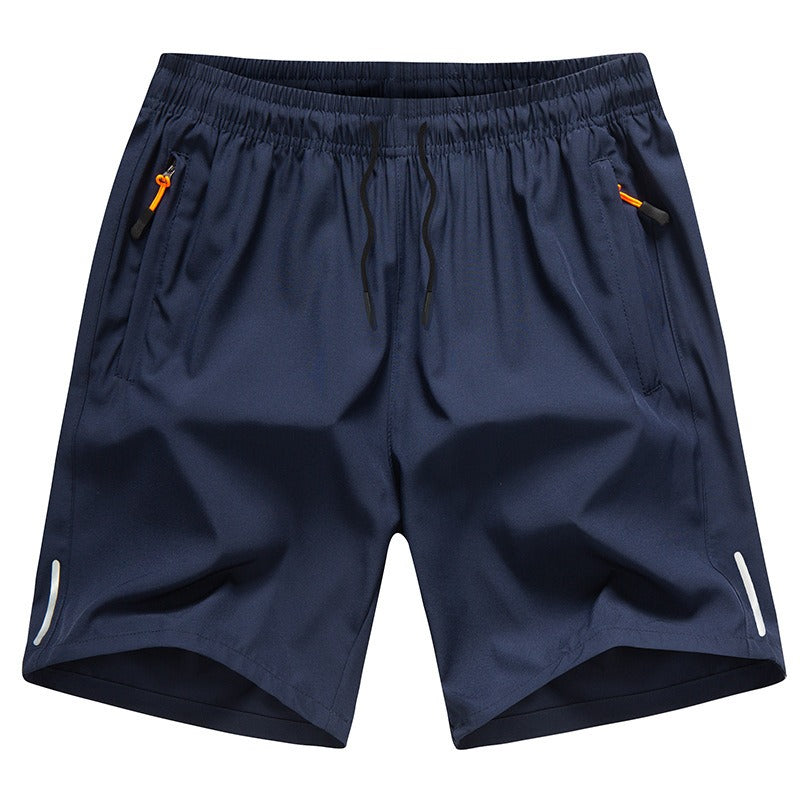 Men’s Quick-Dry Ice Silk Sports Shorts – Lightweight Summer Capris for Beach & Gym
