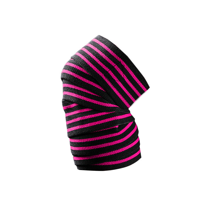 Elastic Knee Wraps for Fitness & Cycling – Adjustable Compression Support for Squats, Lifting & Endurance Training