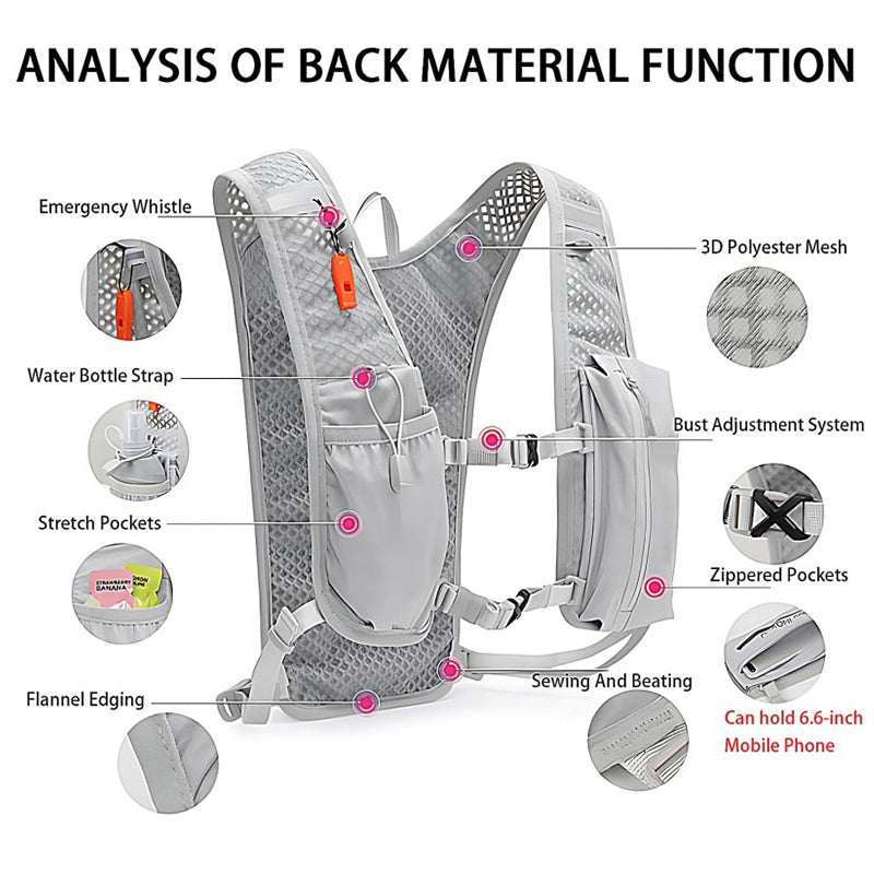 Hydration Vest & Ultralight Bike Water Backpack – Sports Gear for Running, Cycling & Outdoor Fitness