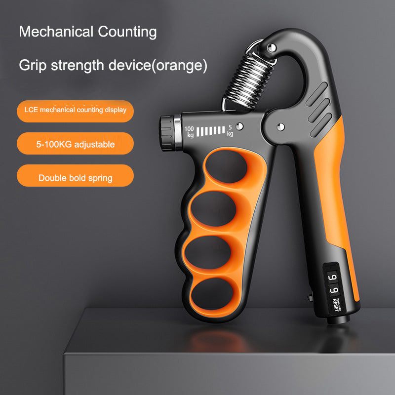 Adjustable Grip Strength Trainer – Hand Grip Exerciser with Counter for Strength Tracking