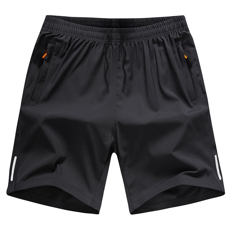Men’s Quick-Dry Ice Silk Sports Shorts – Lightweight Summer Capris for Beach & Gym