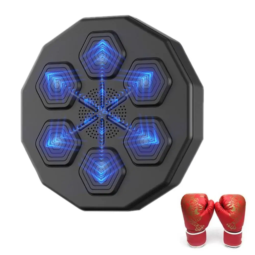Bluetooth Smart Boxing Trainer – Wall-Mounted Punch Pads with Music & Interactive Fitness Tech for Home Workouts